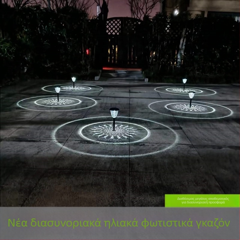 Ηλιακή λάμπα κήπου σε βάση LED, IP55 αδιάβροχη, συνεχές φωτιστικό 6–12 ωρών, μοντέλο XHDM-2212, διάρκεια ζωής 100000 ωρών