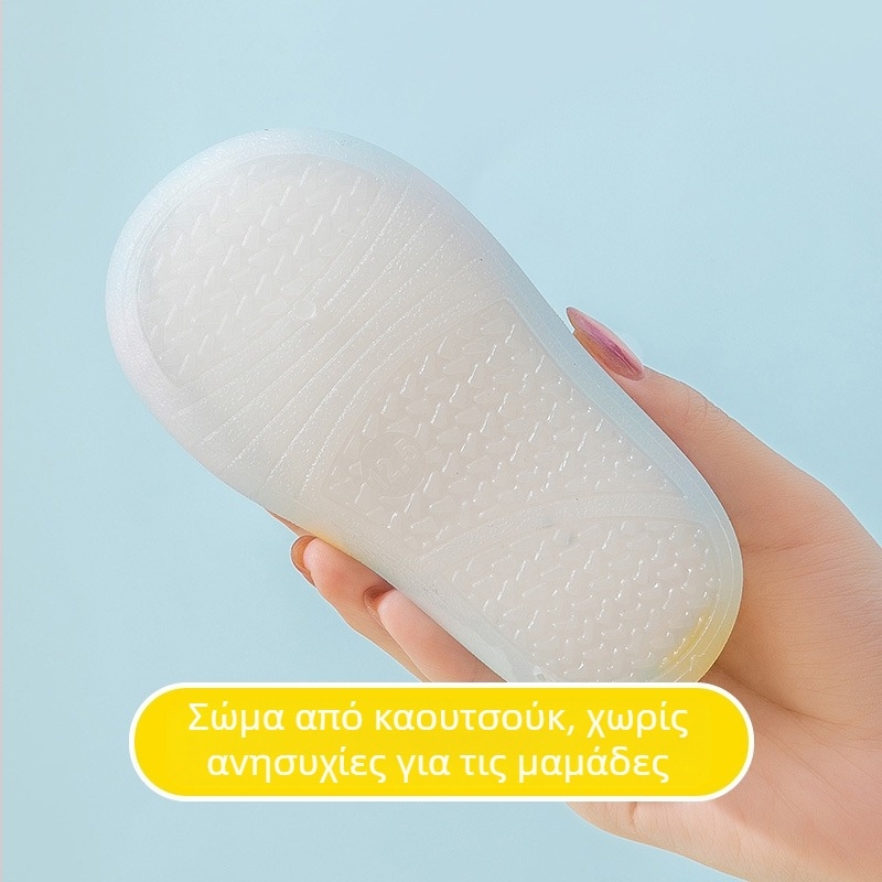 Παπούτσια για βρέφη και νήπια με διχτυωτή άνω, αναπνέοντα, κλείσιμο Velcro, χαμηλό πάνω μέρος, για 12–36 μήνες