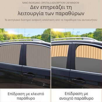 Μαγνητική κουρτίνα για το πίσω παράθυρο αυτοκινήτου με πάνελ ιδιωτικότητας, μόνωση θερμότητας και προστασία για παιδιά