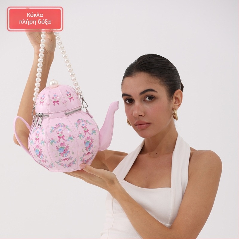 Bucket bag από PU, φερμουάρ για κλείσιμο, επένδυση πολυεστέρα, εσωτερική θήκη για κινητό