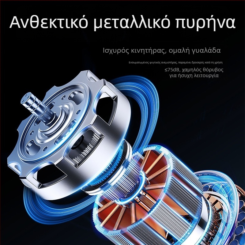 Ασύρματο μηχάνημα γυαλίσματος αυτοκινήτων, διπλής χρήσης για αυτοκίνητο και οικιακή χρήση, ρυθμιζόμενη ταχύτητα, ABS υλικό