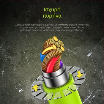 HC 4-σε-1 γρήγορης φόρτισης καλώδιο δεδομένων με Lightning και USB-C, έως 60W