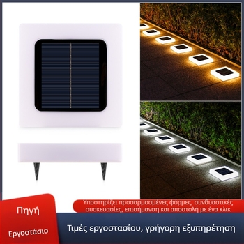 Ηλιακός αδιάβροχος υπόγειος φωτισμός κήπου LED για εξωτερικούς χώρους