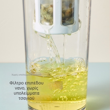 Κανάτα εξαγωγής ψυχρού ροφήματος με φίλτρο, σφραγισμένη, περιστρεφόμενη έξοδος νερού – πολυλειτουργικό μπουκάλι για χυμό και κρύο νερό