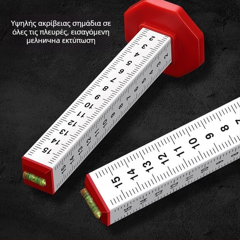 Τετράπλευρο εργαλείο από κράμα αλουμινίου για ίσιωμα και οριζόντια ευθυγράμμιση σε εργασίες τοιχοποιίας και πλακιδίων