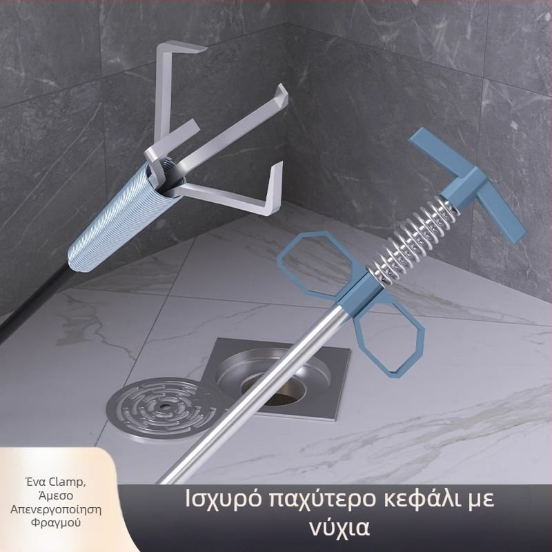 Αποσυμπιεστής τουαλέτας με τετραπλό μηχανισμό – οικιακό εργαλείο αποχέτευσης, κατασκευή PP + ανοξείδωτος χάλυβας (τετραπλό μηχανισμό; για οικιακούς σωλήνες; κυκλοφόρησε φθινόπωρο 2022)
