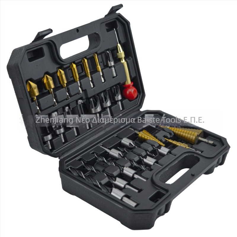 Σετ 26 τεμαχίων τρυπανιών ξυλουργικής με κοπτικά γωνίας, κεντρικό τρυπάνι και pagoda τρυπάνια