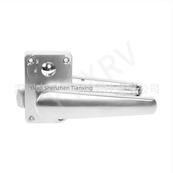 Κλειδαριά πόρτας μπάνιου για RV — λαβή πόρτας αυτοκινήτου, ABS + ηλεκτροπλατίωση, Μοντέλο 010, κύλινδρος από ψευδάργυρο