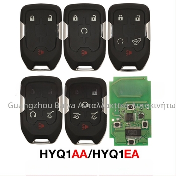 Chevrolet κλειδί απομακρυσμένο με 3/4/5/6 κουμπιά, 315/433MHz HYQ1AA/EA; λεπίδα: χαλκός + πλαστικό; περίβλημα: πλαστικό; βάρος 54.3 g