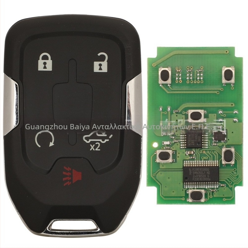 Chevrolet κλειδί απομακρυσμένο με 3/4/5/6 κουμπιά, 315/433MHz HYQ1AA/EA; λεπίδα: χαλκός + πλαστικό; περίβλημα: πλαστικό; βάρος 54.3 g
