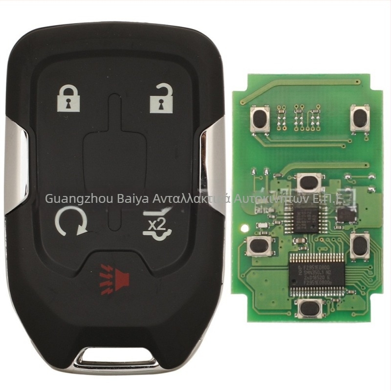 Chevrolet κλειδί απομακρυσμένο με 3/4/5/6 κουμπιά, 315/433MHz HYQ1AA/EA; λεπίδα: χαλκός + πλαστικό; περίβλημα: πλαστικό; βάρος 54.3 g