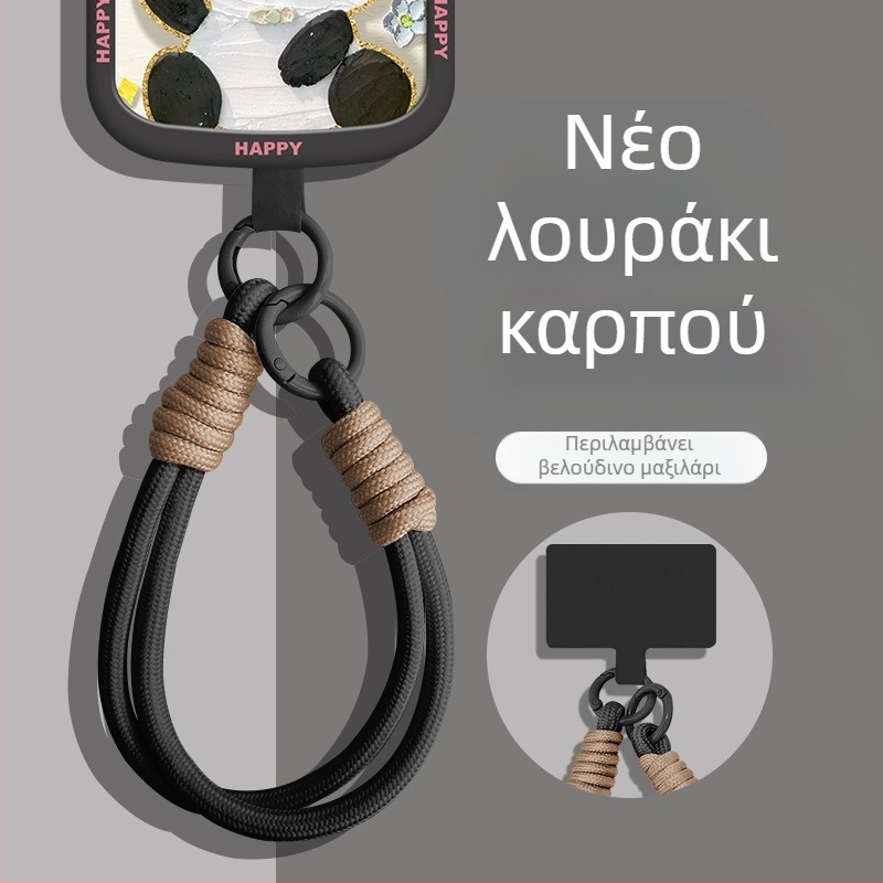 Κορδόνι λουράκι κινητού με πλεκτό νάιλον κορδόνι, μάρκα Wooani, δημιουργικό στυλ, διακοσμητικό κρεμαστό