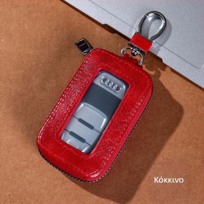 Unisex PU τσάντα κλειδιών με διπλό φερμουάρ, σχέδιο ζώνης μέσης, αστικός μινιμαλισμός, Χειμώνας 2023