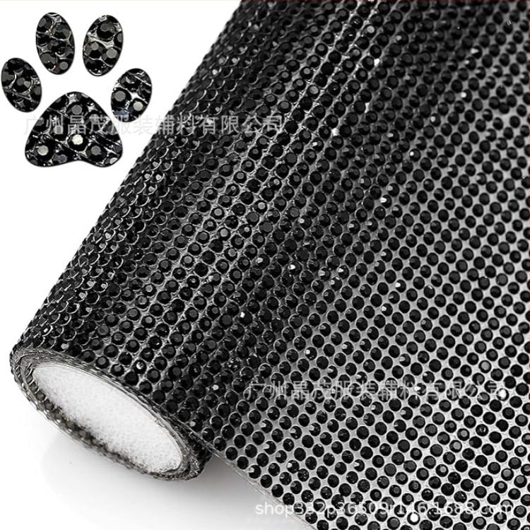 Φύλλο αυτοκόλλητων κρυστάλλων από Jingmao, ηλεκτροπλατιωμένα γυάλινα κρύσταλλα, ορθογώνιο φύλλο για DIY ρούχα