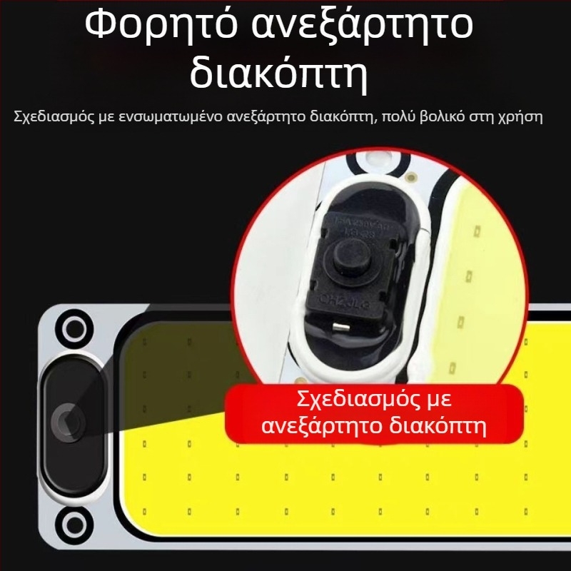 LED COB εσωτερικό φως ανάγνωσης για καμπίνα οχήματος — 12-85V, αλουμινένια COB μονάδα, 54/64/87/108 LED κόμβοι, κατάλληλο για φορτηγά, αυτοκίνητα, ημιρυμουλκούμενα, βαν και λεωφορεία