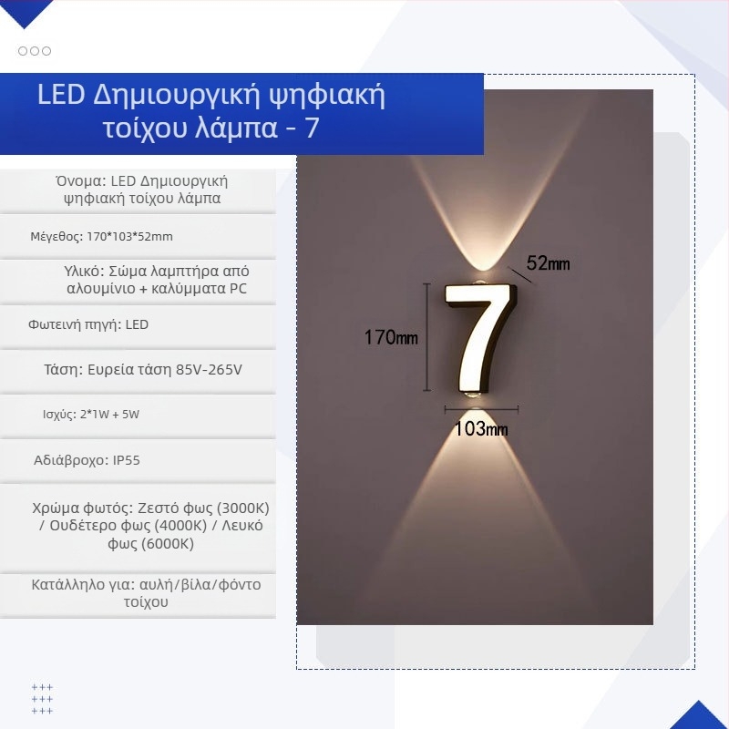 KAKAXI LED τοίχου λαμπτήρας — αλουμινένιο σώμα, PC σκιά, 220V, CE πιστοποιημένο