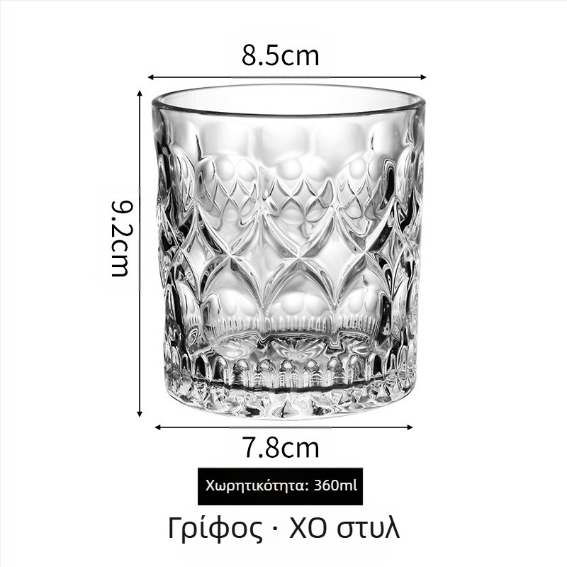 Σετ κρυστάλλινων ποτηριών ουίσκι (4 τεμ., 301–400 ml, κουτί δώρου, εκτύπωση λογότυπου)