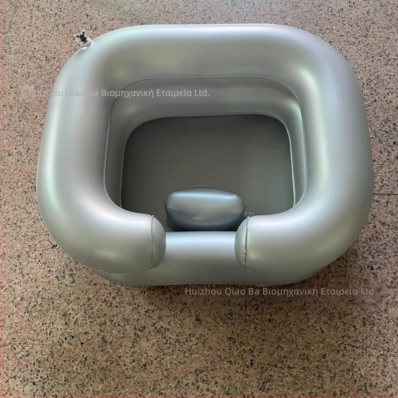 Qiao Ba PVC φουσκωτή λεκάνη για πλύση μαλλιών στο κρεβάτι – φορητή για έγκυες