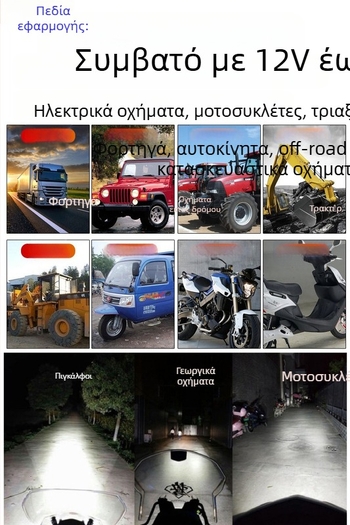 LED προβολάκι για μοτοσικλέτες και ηλεκτρικά οχήματα, προβολέας υψηλής έντασης, 12V/24V/48V/60V