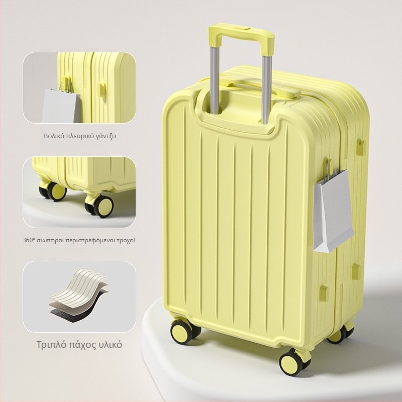 Ταξιδιωτική βαλίτσα ABS+PC, με περιστρεφόμενους τροχούς, φερμουάρ ανοίγματος, για επιχειρηματικά ταξίδια