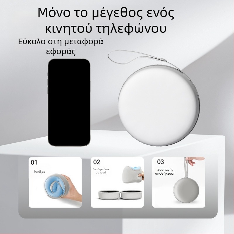 Μαξιλάρι αυχένα U-σχήματος με αφρό μνήμης, για ταξίδι, ύφασμα πολυεστέρα, ελαφρύ έως 0,5 kg