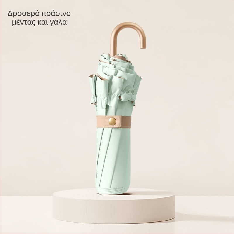 Πτυσσόμενη ομπρέλα με 8 ραβδές, UPF >50, ύφασμα 190T αντίκτυπου, στύλος από κράμα