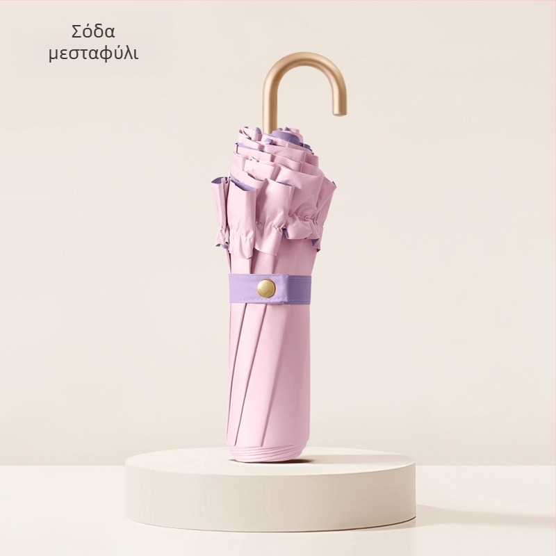 Πτυσσόμενη ομπρέλα με 8 ραβδές, UPF >50, ύφασμα 190T αντίκτυπου, στύλος από κράμα