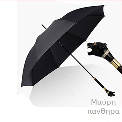 Ομπρέλα με μακριά λαβή, ρετρό στυλ, 8 ράβδες, αυτόματη λειτουργία ανοίγματος, ύφασμα 210T, ράβδοι από ίνες, δυνατότητα εκτύπωσης λογότυπου