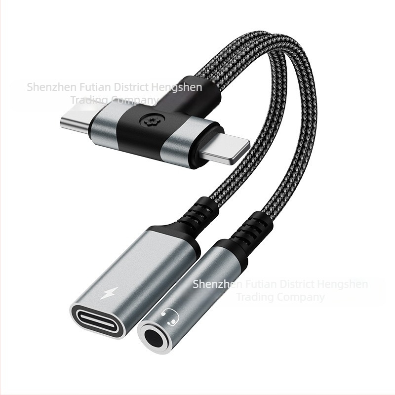 Μετατροπέας ήχου και φόρτισης 2-σε-1 USB-C και Lightning για συσκευές Apple, Samsung και Google (μοντέλο HS-118)