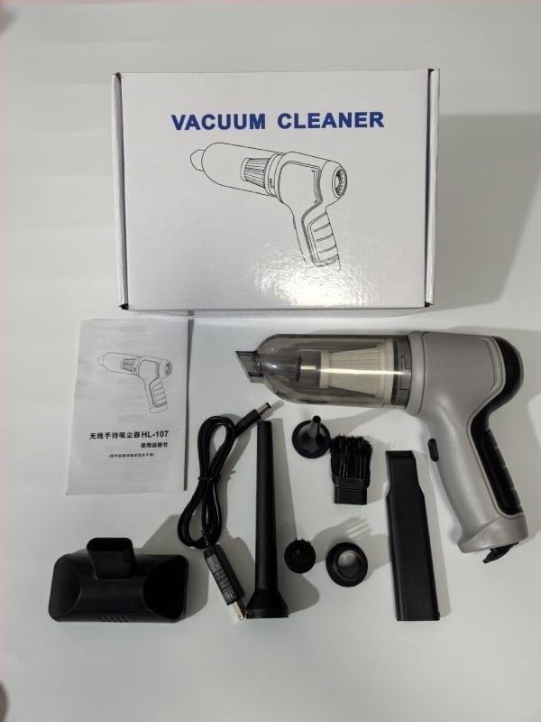 Ασύρματη ηλεκτρική σκούπα για αυτοκίνητο και σπίτι, με κινητήρα χωρίς ψήκτρες, αναρρόφηση 5000 Pa, ενσωματωμένη μπαταρία 1600-2000 mAh, τροφοδοσία USB