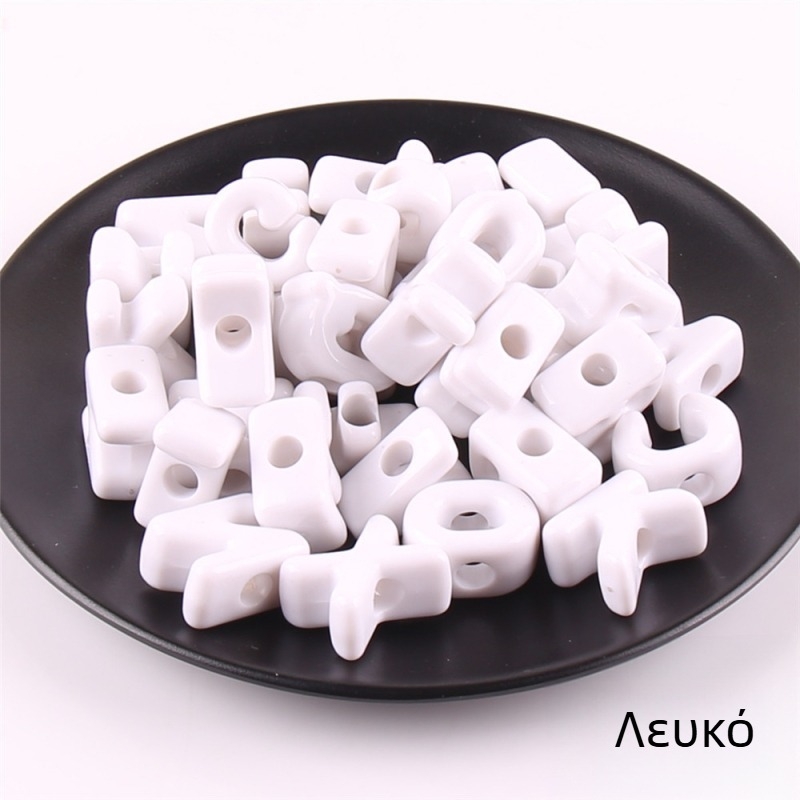 Χάντρες με μεγάλες τρύπες – Ακρυλικές χάντρες με γράμματα του αγγλικού αλφαβήτου, DIY εξαρτήματα κοσμημάτων, φινίρισμα βαφής για ψήσιμο, μοντέρνο στυλ, τοτέμ μοτίβο