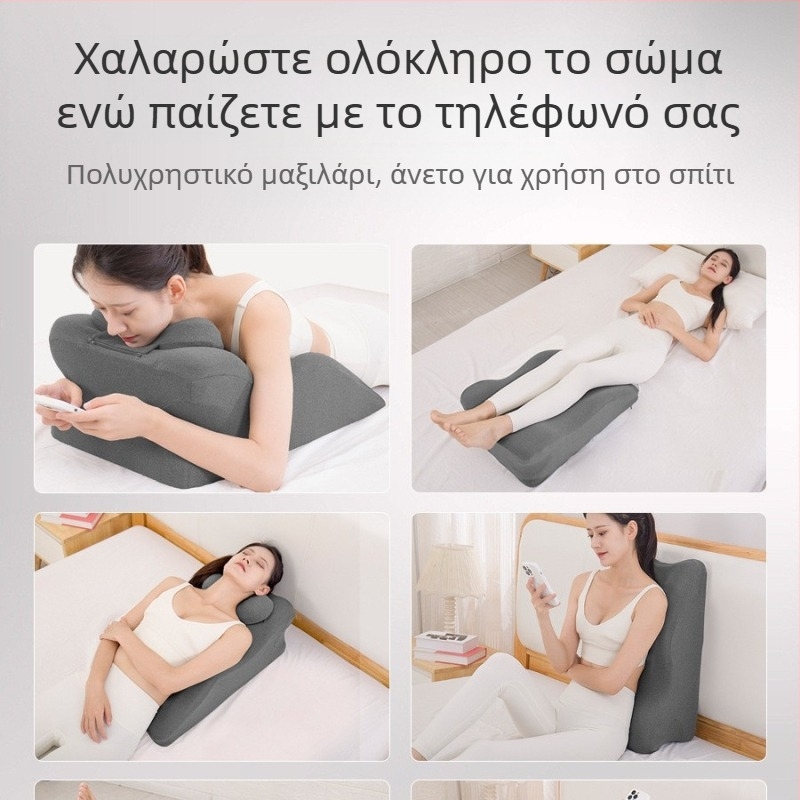 Μαξιλάρι ζευγαριού για κρεβάτι με πυρήνα μνήμης αφρού, κάλυμμα από βαμβάκι, μοντέρνος μινιμαλιστικός σχεδιασμός