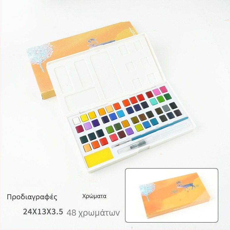 Σετ ακουαρέλες σε μεταλλικό κουτί για ζωγραφική; υλικό: ακουαρέλες; εισαγωγή: Όχι; IP άδεια: Καμία