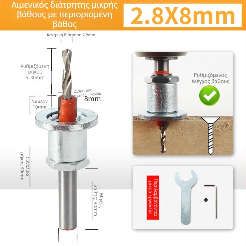 Τρυπητής οπών για ακμές με ταινία περιγράμμισης, χειροκίνητο εργαλείο ξυλουργικής για οικολογικούς πίνακες