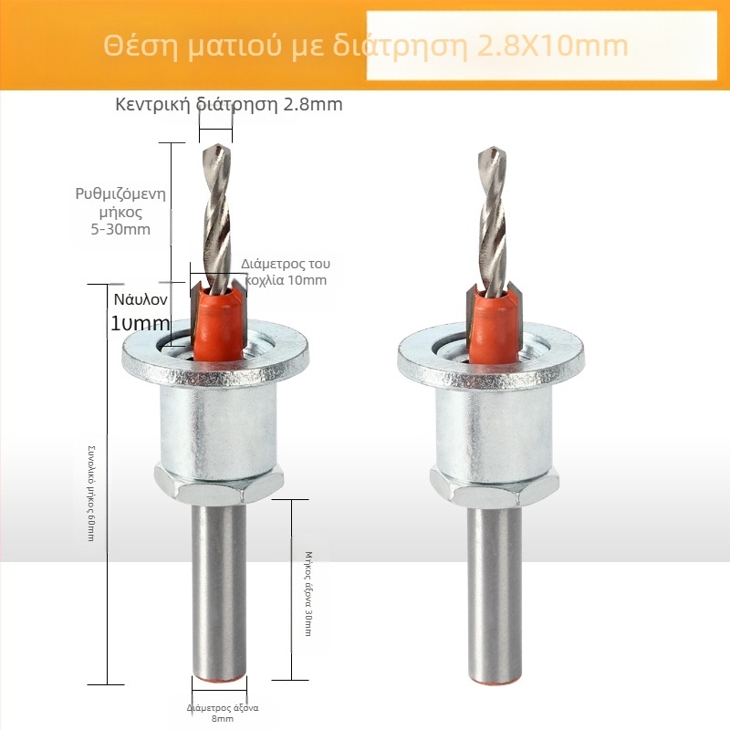 Τρυπητής οπών για ακμές με ταινία περιγράμμισης, χειροκίνητο εργαλείο ξυλουργικής για οικολογικούς πίνακες