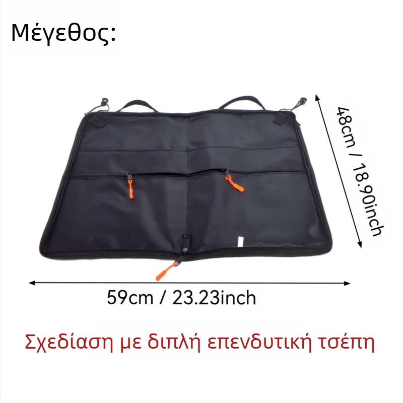 Τσάντα για ράβδους κρουστών, σχέδιο σακιδίου πλάτης, πολυεστερικό υλικό, ιμάντας με μαξιλαράκι αέρα, unisex