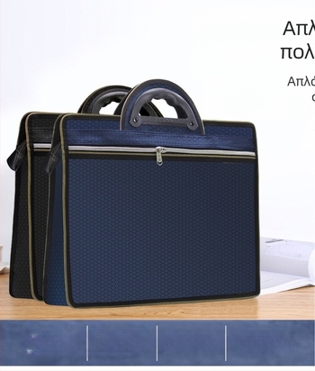 Νάιλον διπλού επιπέδου φάκελος εγγράφων γραφείου – επαγγελματική τσάντα για επιχειρηματικά ταξίδια