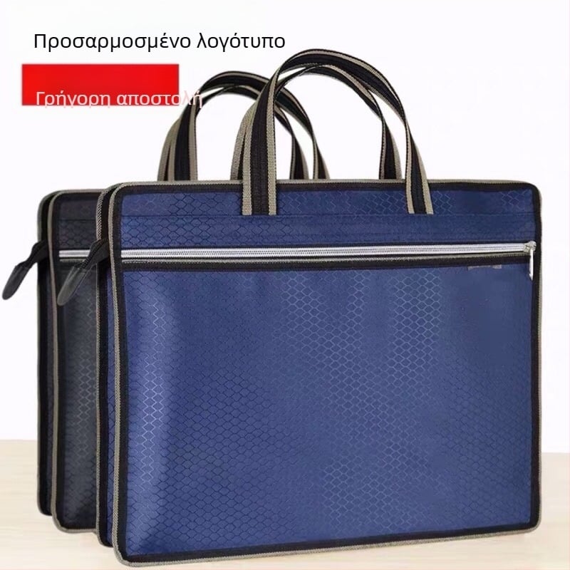 Νάιλον διπλού επιπέδου φάκελος εγγράφων γραφείου – επαγγελματική τσάντα για επιχειρηματικά ταξίδια