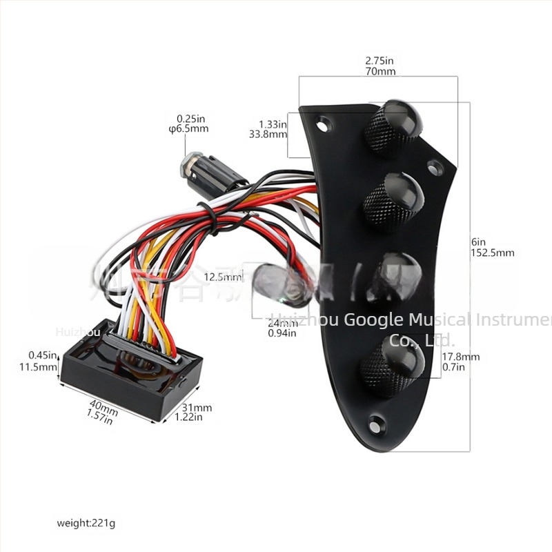 GE121 Αξεσουάρ κιθάρας - Μέταλλο + Πλαστικό, Αξεσουάρ Εγχορδών Δυτικού Τύπου, Συσκευασία: Πλαστική Σακούλα