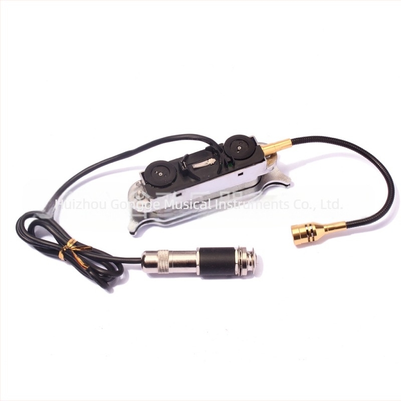 GMB308 υψηλής ποιότητας πικ-απ για το ηχειτικό άνοιγμα κιθάρας και μικρόφωνο, μέταλλο + ηλεκτρικό καλώδιο, Homeland