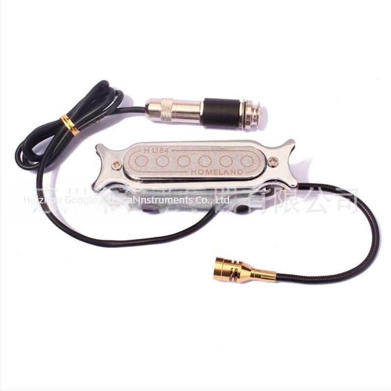 GMB308 υψηλής ποιότητας πικ-απ για το ηχειτικό άνοιγμα κιθάρας και μικρόφωνο, μέταλλο + ηλεκτρικό καλώδιο, Homeland