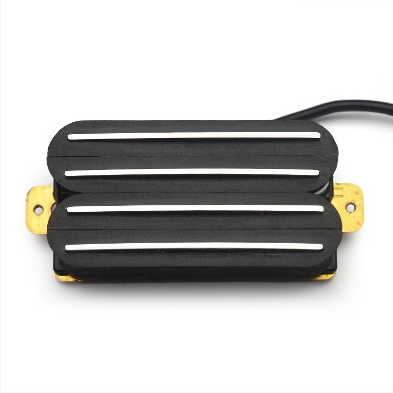 Πικάπ κιθάρας ηλεκτρικής GETMusic H4S-BK-CR 4C, κατασκευή από μέταλλο/πλαστικό, 160 g, track-style σχεδίαση με τέσσερα πηνία