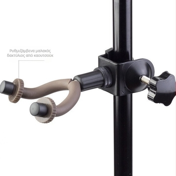 Ράφι κλιπ-όν για μουσικά όργανα: βιολί, erhu, hulusi, Guzheng – χωρίς τρύπημα – μοντέλο 0001, από σίδηρο