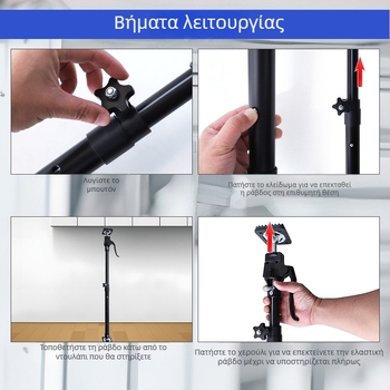 Τελεσκοπικός βραχίονας στήριξης ντουλαπιών, ρυθμιζόμενος σε τρία στάδια, παχύτερο πλαίσιο από ανοξείδωτο χάλυβα, σετ 2 τεμαχίων για εγκατάσταση ντουλαπιών οικιακής χρήσης, μάρκα RUITOOL