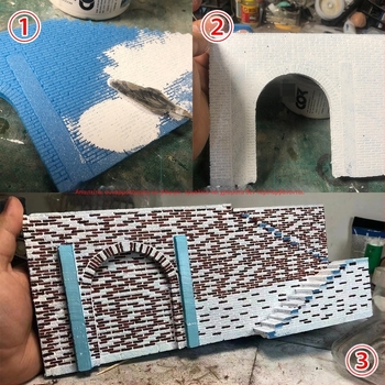 Ξύλινο κιτ αρχιτεκτονικού μοντέλου σκηνής – εξωτερικό εργοστάσιο, σετ συναρμολόγησης Ke zuo, μη ηλεκτρικό