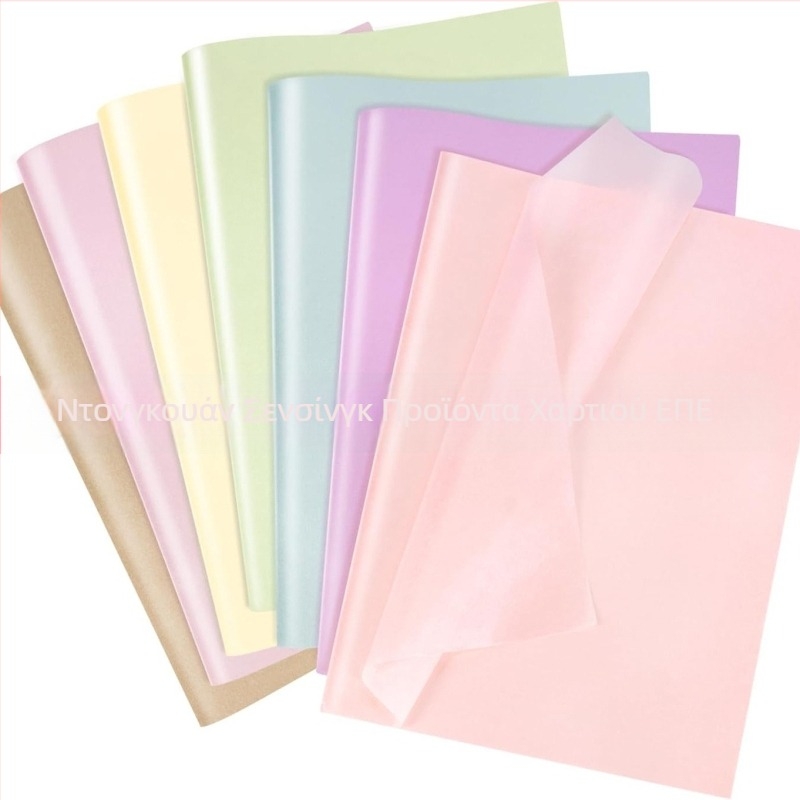 SX Ιριδίζοντα χαρτομάντηλα προσώπου, 17 g, διαφάνεια 30, ιριδίζουσα επιφάνεια, συσκευασία: OPP σακούλα