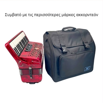 Τσάντα μουσικών οργάνων για μπάσο — Πολυεστερικό υλικό, επένδυση πολυεστέρα, καμπύλος ιμάντας ώμου, ανθεκτική στη φθορά, μειώνει το φορτίο