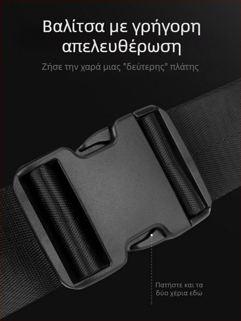 Ανδρική ζώνη τσάντα από Oxford ύφασμα, αδιάβροχη και ανθεκτική, με μεγάλη χωρητικότητα, crossbody, στυλ δρόμου