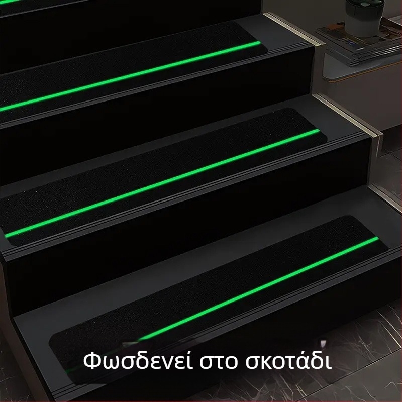 Αυτοκόλλητη αντιολισθητική ταινία σκάλας; βάση PU κόλλας; PU σύστημα κόλλησης; για σκάλες και μπάνιο; θερμοκρασιακή αντίσταση 260; ιξώτητα 80 Ν/m