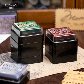 Mo mo σετ μαξιλαριών με μελάνι – σειρά ρευστών χρωμάτων, με βάση το λάδι, 6 στυλ